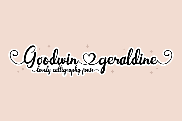 Font đám cưới goodwin geraldine