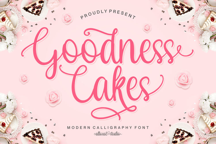 Font đám cưới goodness cakes