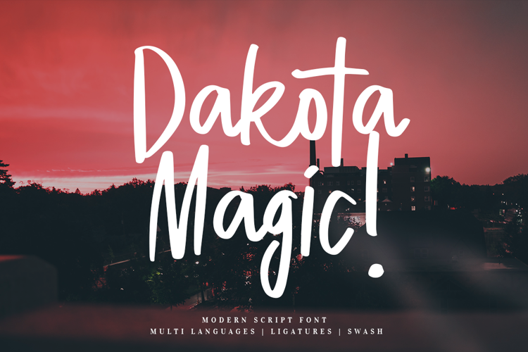 Font đám cưới dakota magic