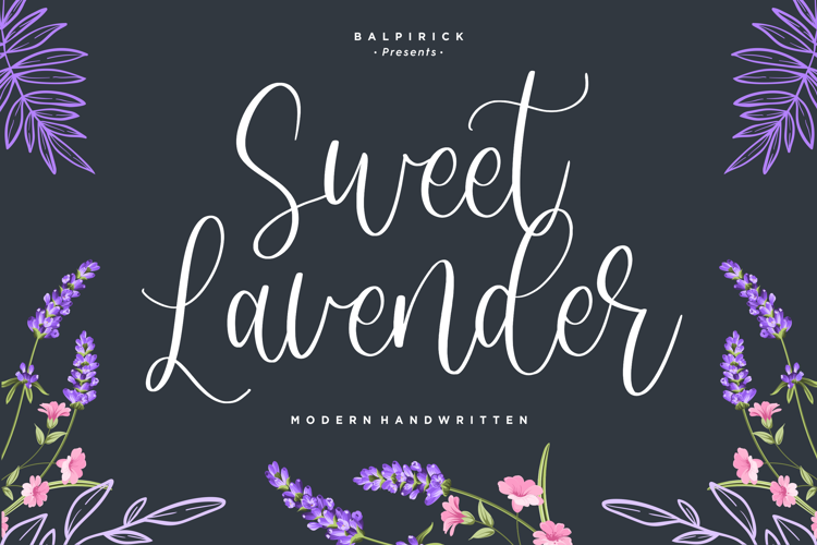 Font đám cưới sweet lavender