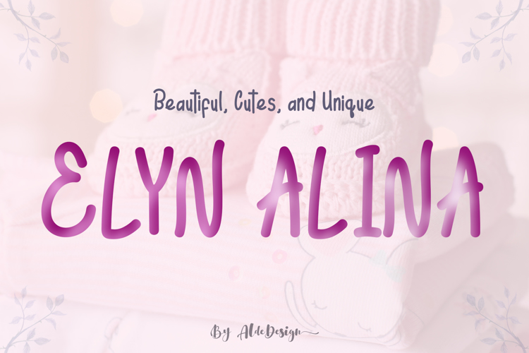 Font đám cưới elyn alina