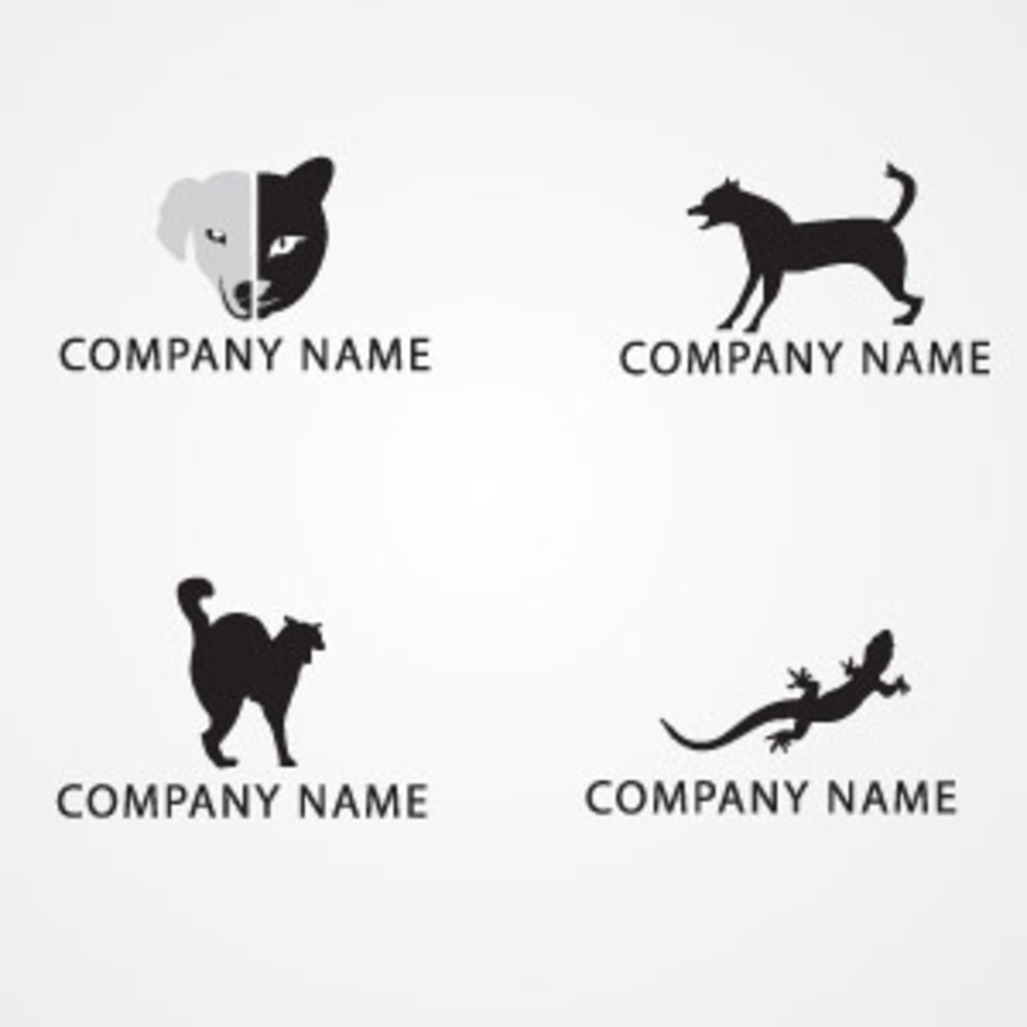 Gói logo vector động vật 02