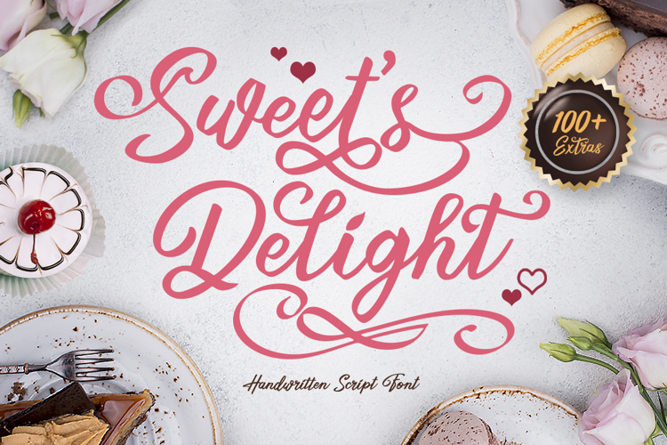 Font đám cưới sweets delight