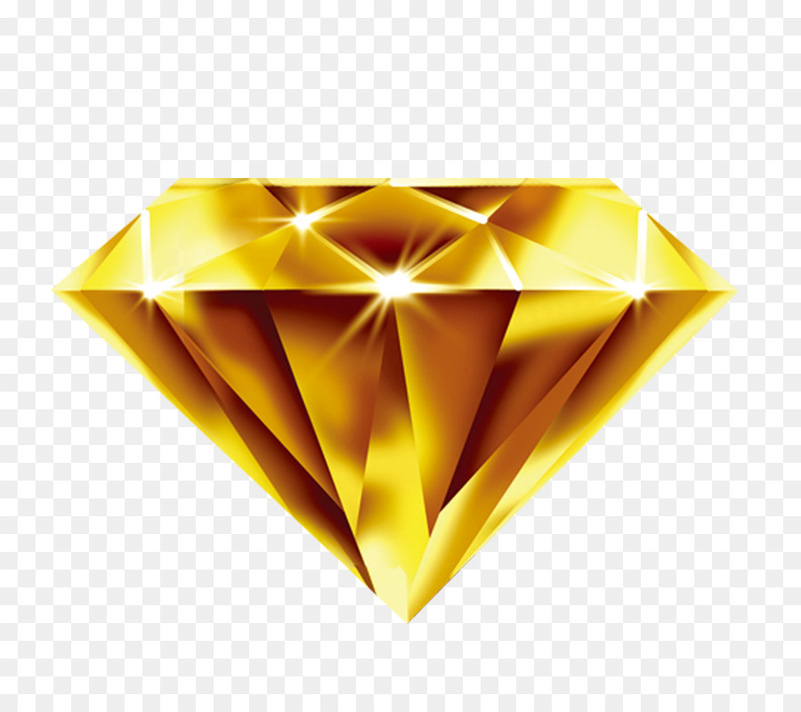 Hình png viên kim cương vàng