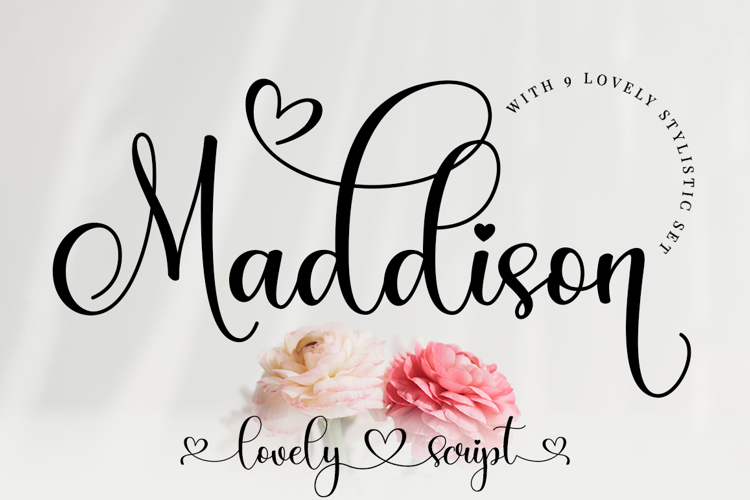 Font đám cưới maddison