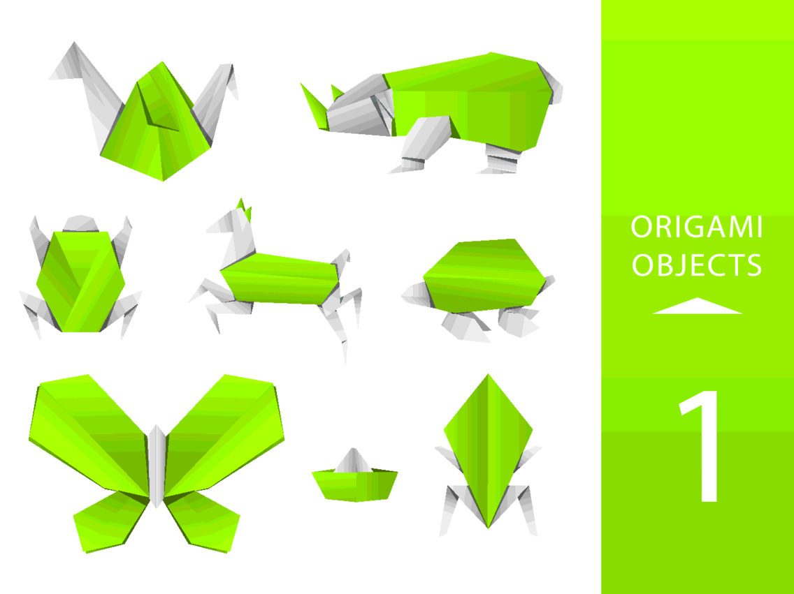 Vector Origami động Vật Miễn Phí