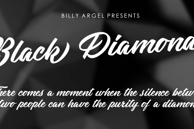 Font đám cưới black diamonds