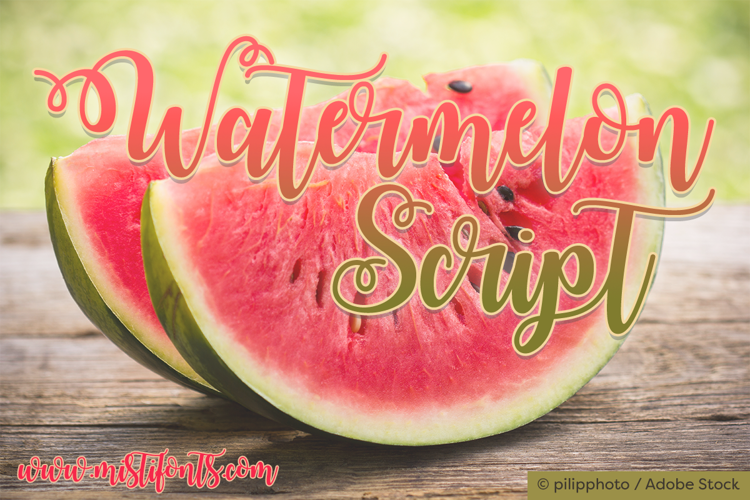 Font đám cưới watermelon script