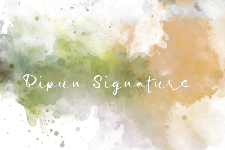 Font đám cưới d dipun signature