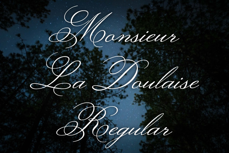 Font đám cưới monsieur la doulaise
