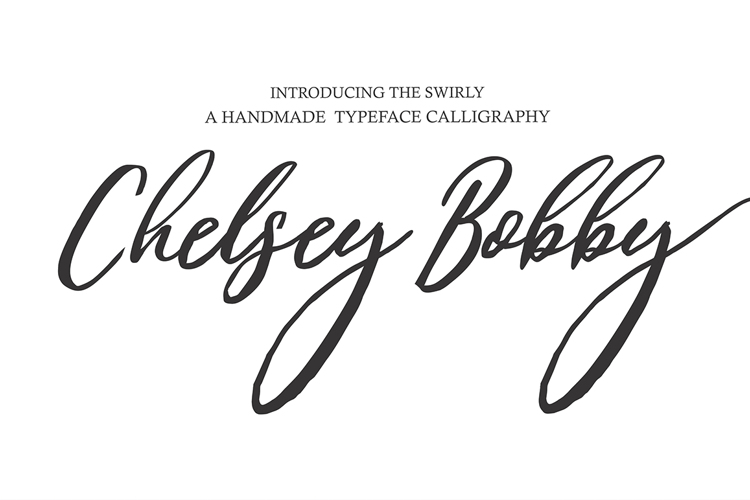 Font đám cưới chelsey bobby