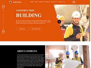 Mẫu website dịch vụ xây nhà