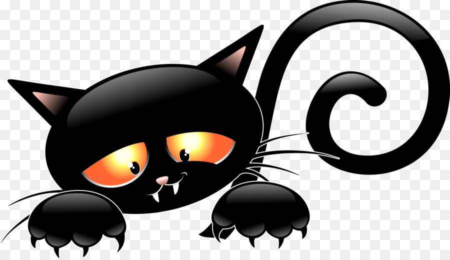 Mèo đen mặt buồn ngày hallowen