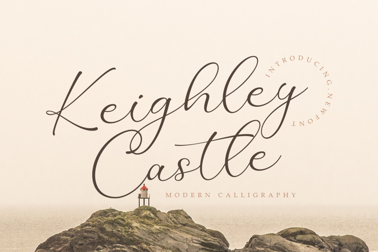 Font đám cưới keighley castle - handwritten
