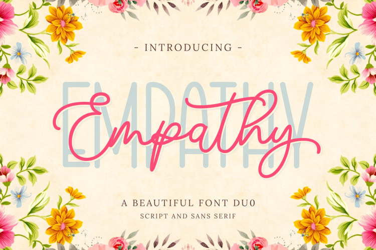 Font đám cưới empathy script