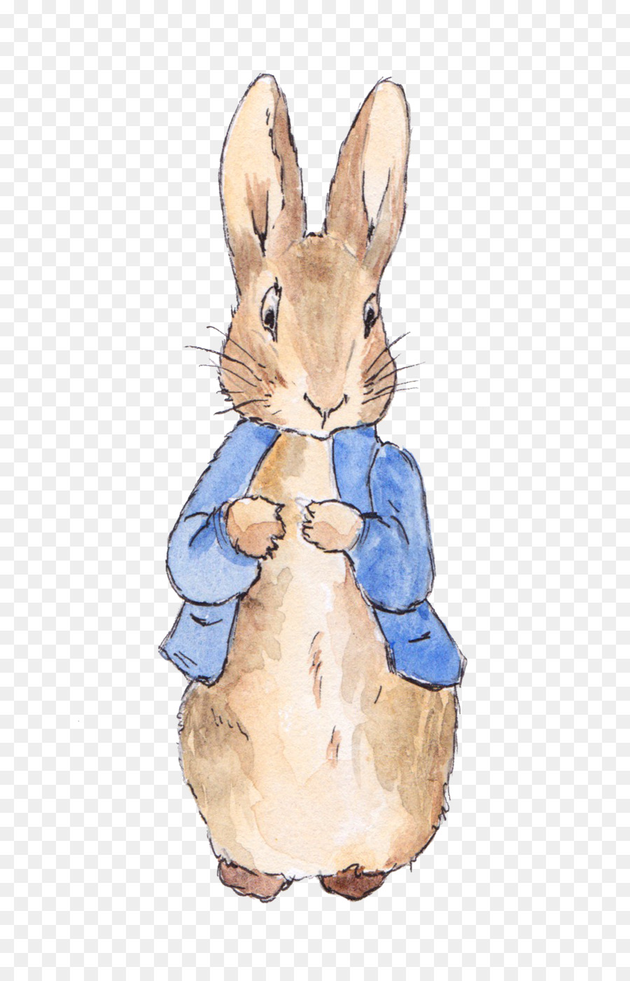 Con thỏ vẽ bằng màu nước