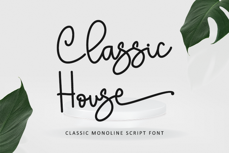 Font đám cưới classic house