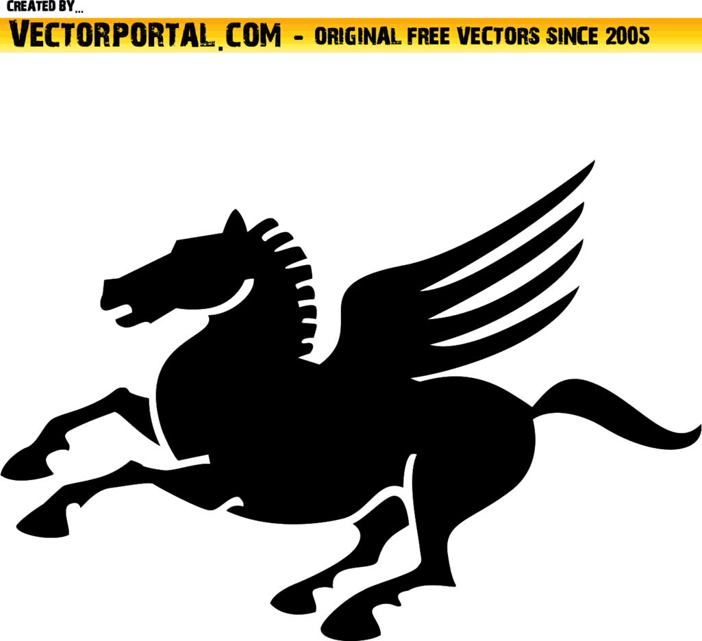 Vector ngựa có cánh
