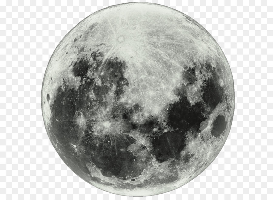 Mặt trăng không nền trắng đen