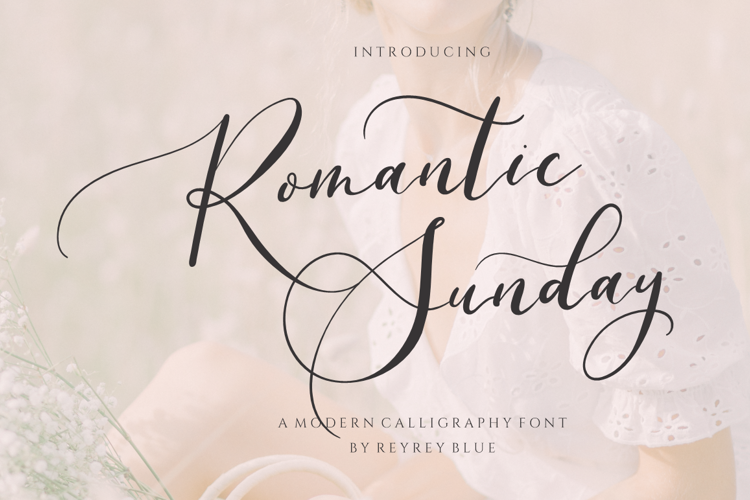 Font đám cưới romantic sunday