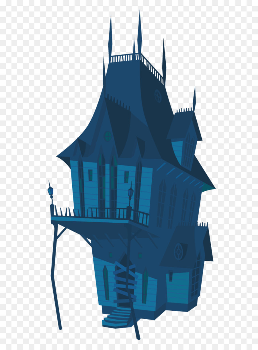 Toà lâu đài màu xanh ma ám
