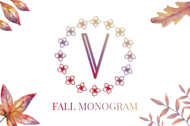 Font đám cưới fall monogram