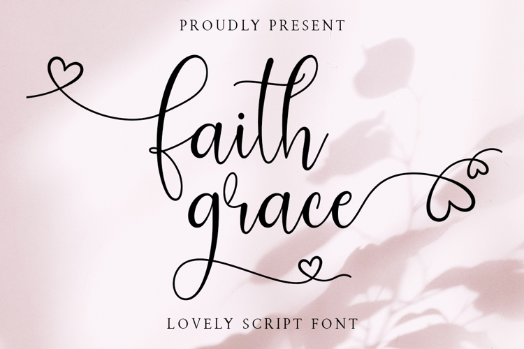 Font đám cưới faith grace