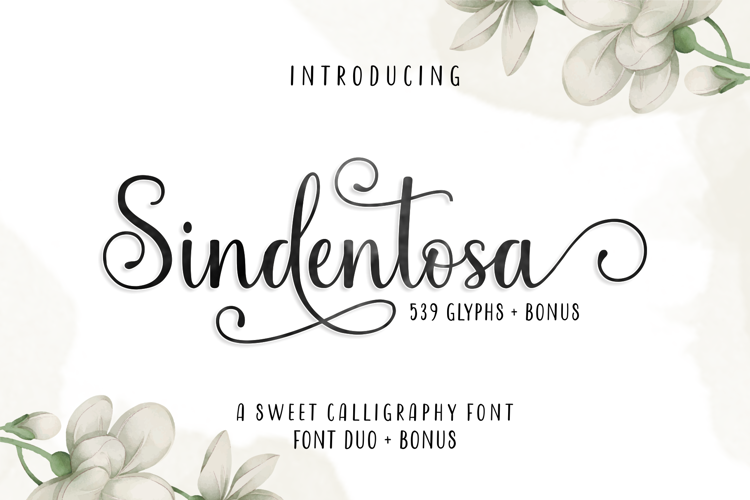 Font đám cưới sindentosa