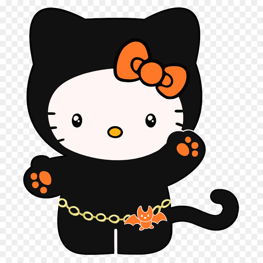 Trang phục đen của mèo Hello Kitty