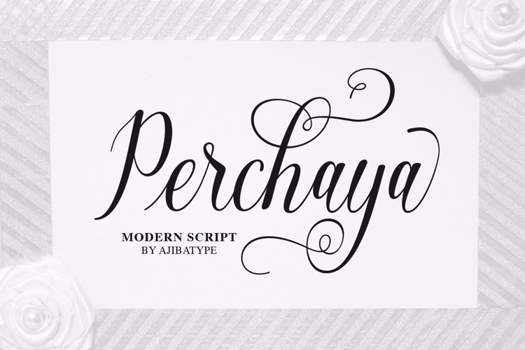 Font đám cưới perchaya script