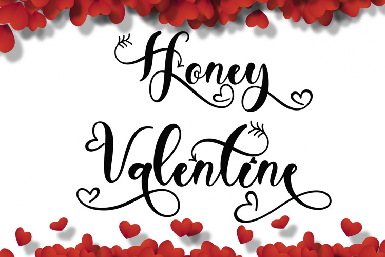 Font đám cưới honey valentine