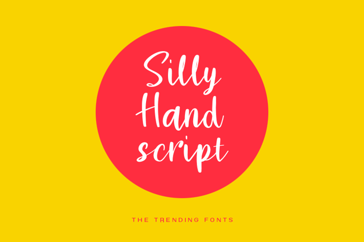 Font đám cưới silly hand script