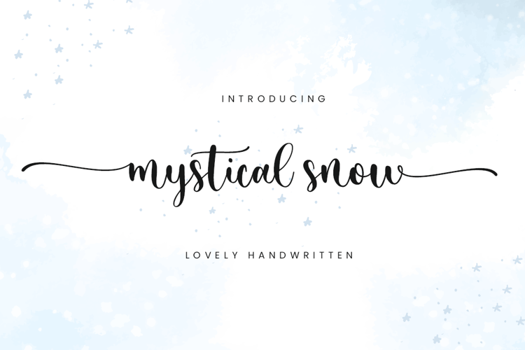 Font đám cưới mystical snow