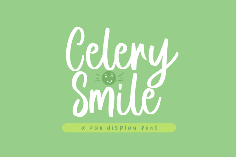 Font đám cưới celery smile