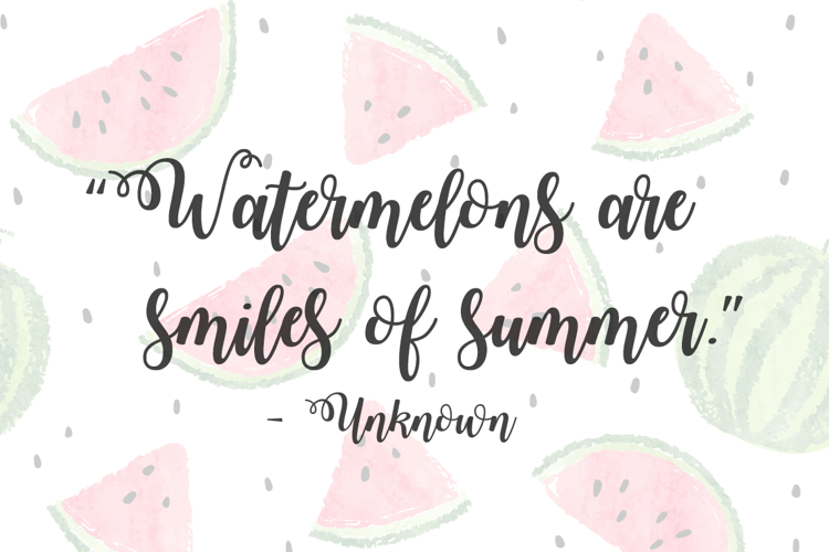 Font đám cưới watermelon script 2