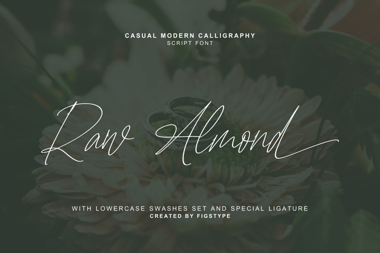 Font đám cưới raw almond - casual modern