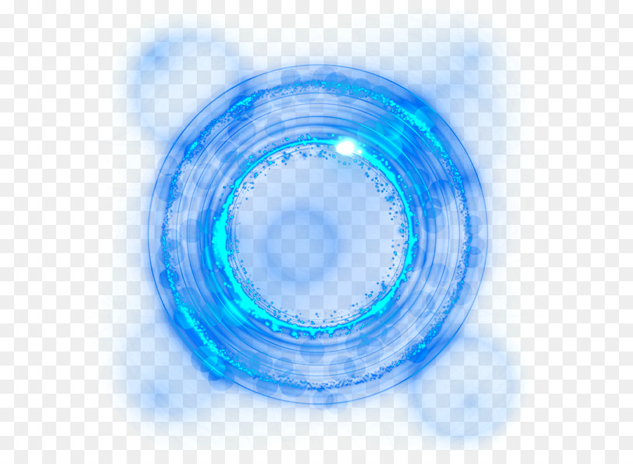Hình png vòng tròn màu xanh huyền bí
