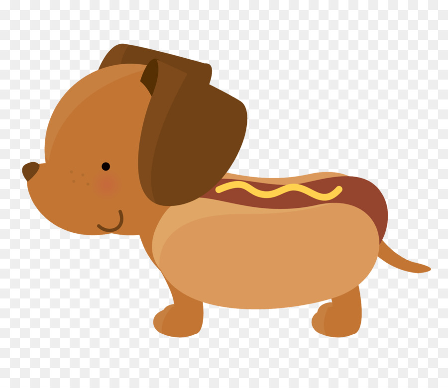 Chú chó mặc trang phục hotdog