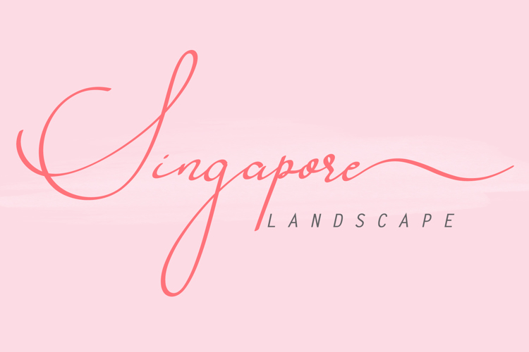 Font đám cưới singapore landscape