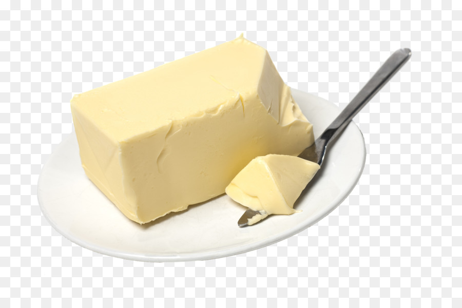 Hình png miếng bơ trên dĩa