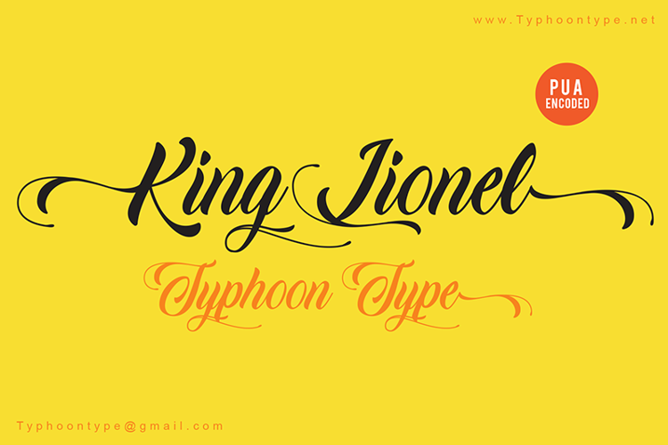 Font đám cưới king lionel (personal use)