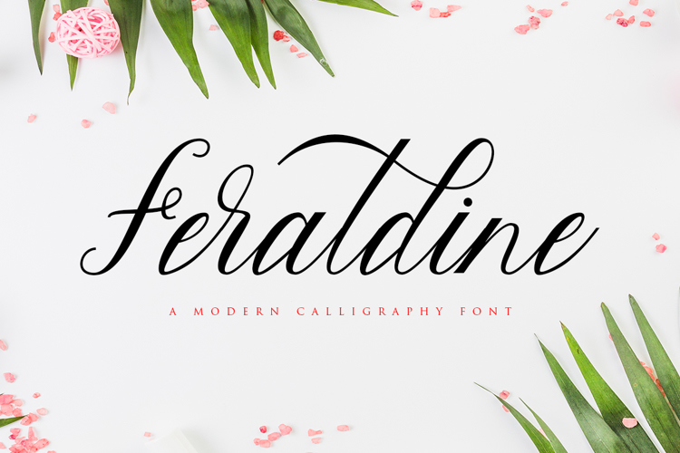 Font đám cưới feraldine script