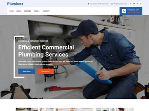 Mẫu website dịch vụ sửa ống nước