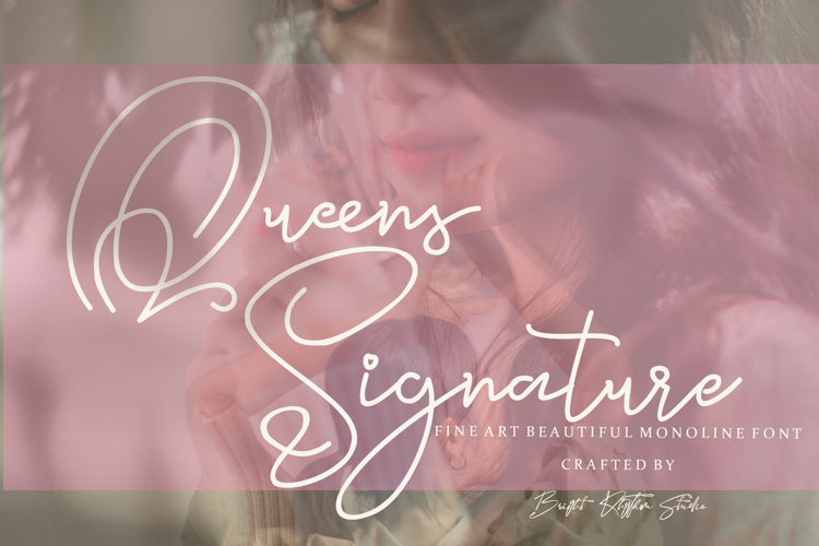Font đám cưới queens signature