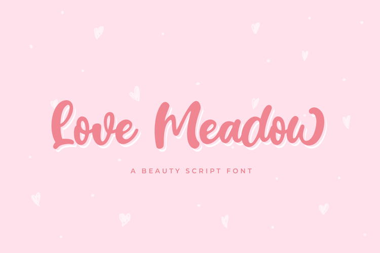 Font đám cưới love meadow