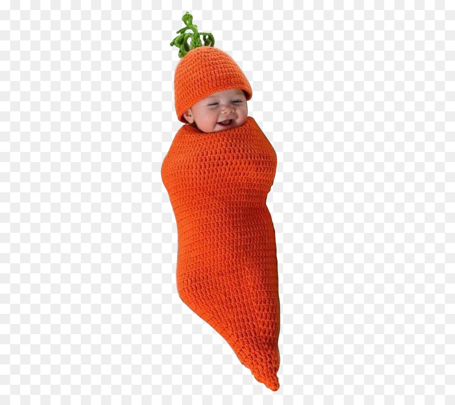 Em bé trong trang phục củ cà rốt