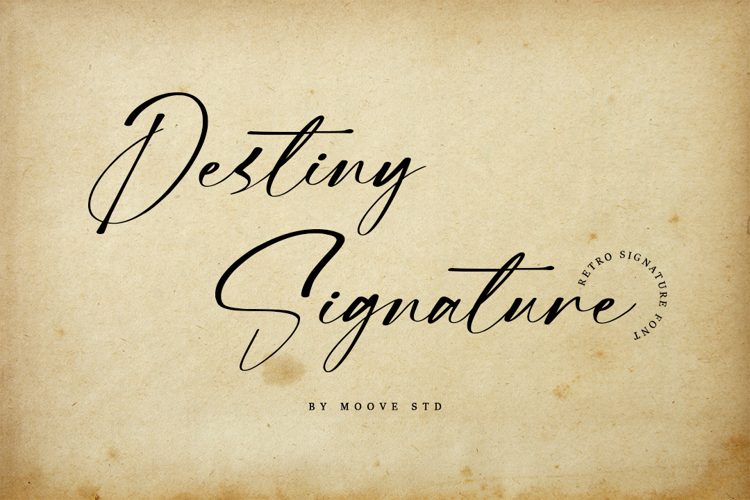 Font đám cưới destiny signature
