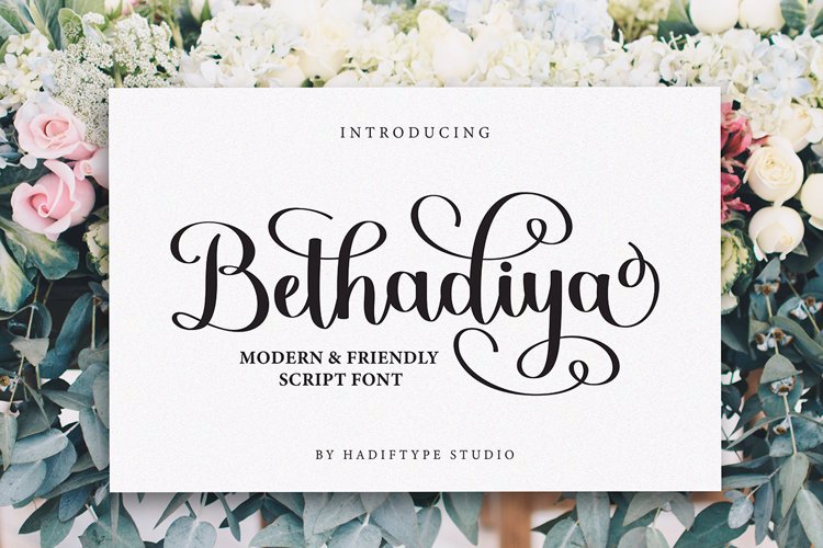 Font đám cưới bethadiya