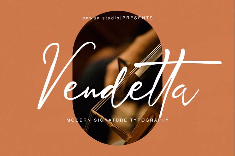 Font đám cưới vendetta signature