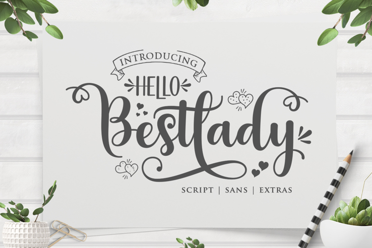 Font đám cưới hello bestlady script